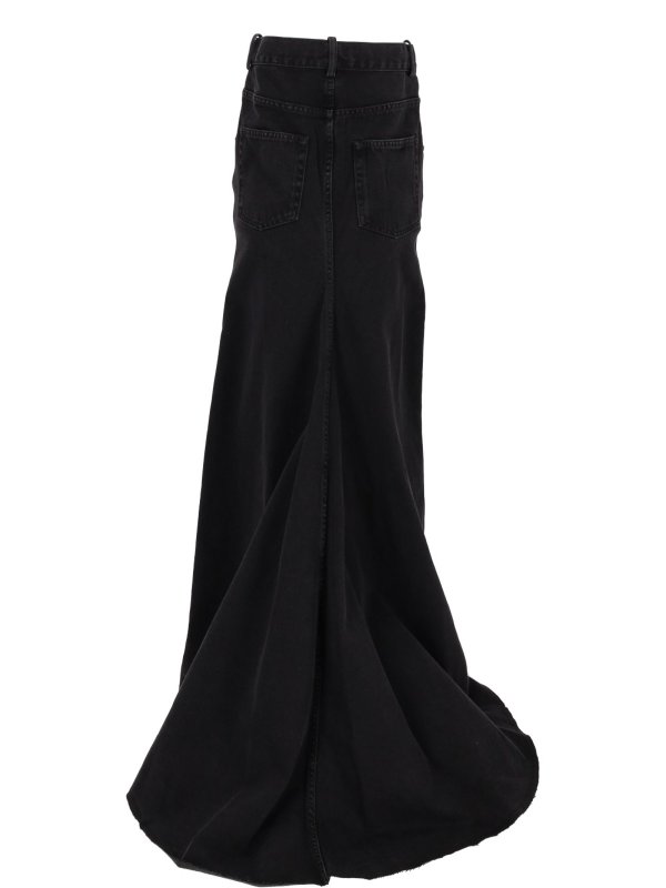 ANN DEMEULEMEESTER: Long skirts online - Goele 5-Pockets Comfort Skirt Faded Denim