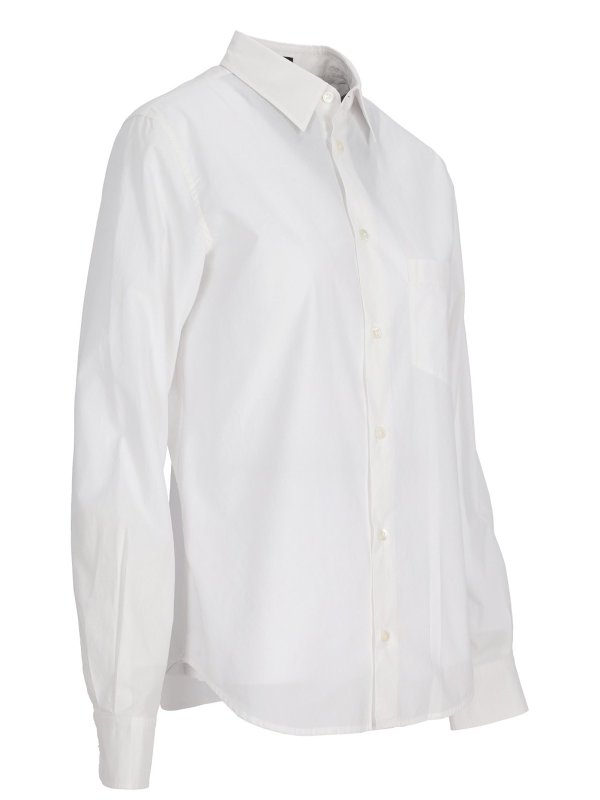 The Best Shops ANN DEMEULEMEESTER: shirts - Betty Fitted Shirt Cotton Popeline