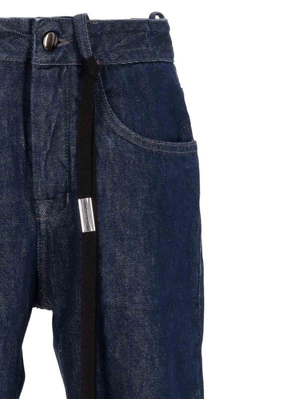 The Best Shops ANN DEMEULEMEESTER: Trousers Shorts - Slim Fit Cropped Trousers Selvedge