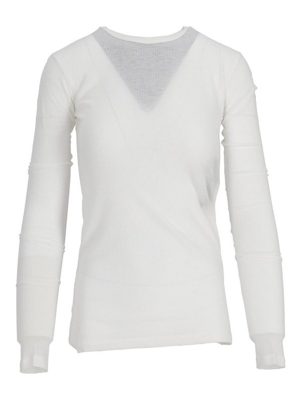 ANN DEMEULEMEESTER: T-shirts - T-Shirt - Beige