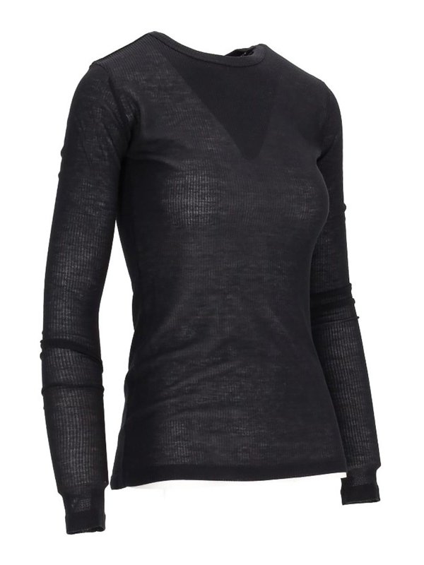 The Best Shops ANN DEMEULEMEESTER: t-shirts - T-Shirt Viscose Cotton