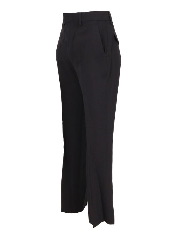 ANN DEMEULEMEESTER: casual trousers online - Habiba Cigarette Trousers Viscose Wool