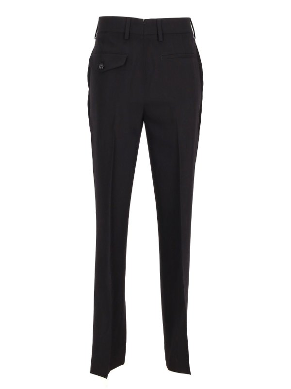 The Best Shops ANN DEMEULEMEESTER: casual trousers - Habiba Cigarette Trousers Viscose Wool