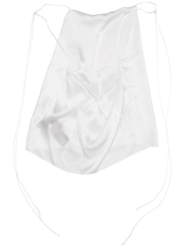 ANN DEMEULEMEESTER: Tops & Tank tops online - Heda Slip Open Back Top Satin