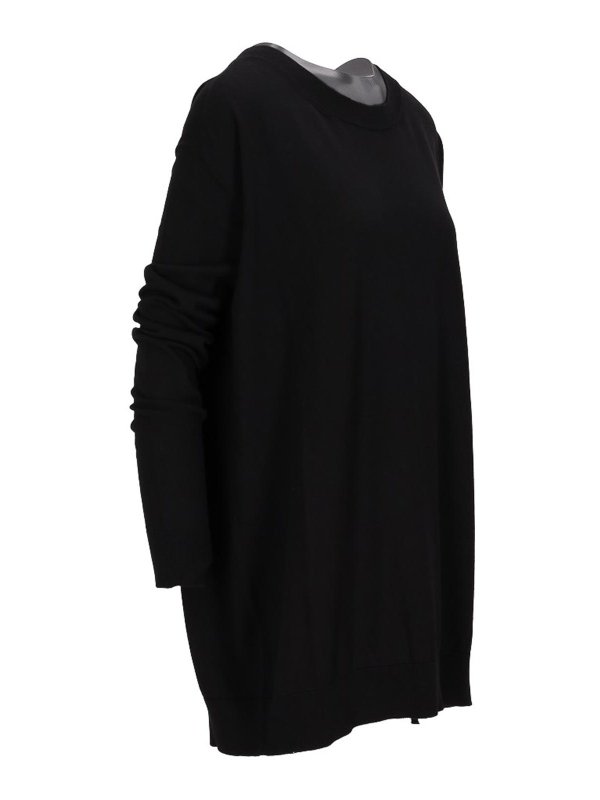 ANN DEMEULEMEESTER: Pull col rond online - Pull Col Rond - Noir