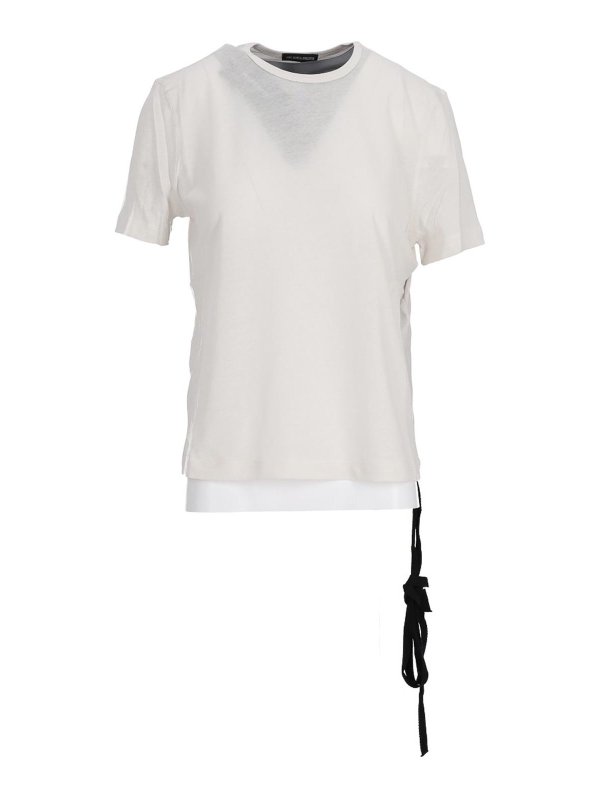 ANN DEMEULEMEESTER: t-shirts - Fanie Standard T-Shirt  Brus