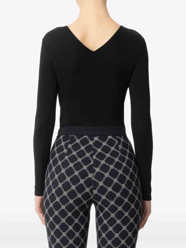 The Best Shops ELISABETTA FRANCHI: Tops & Tank tops - Laced-Up Bodysuit