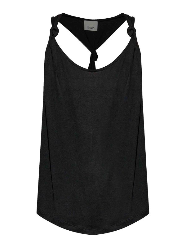 ISABEL MARANT: Tops y camisetas sin mangas - Top - Negro