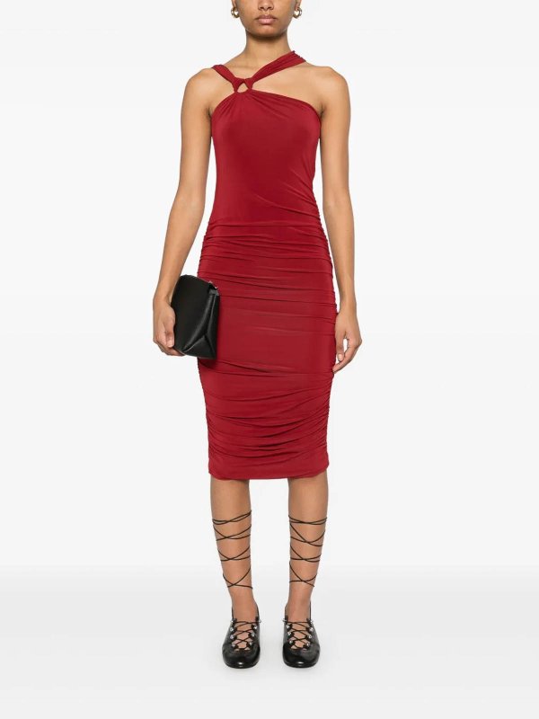 ISABEL MARANT: ニーレングスドレス online - 膝丈ドレス - ブラウン