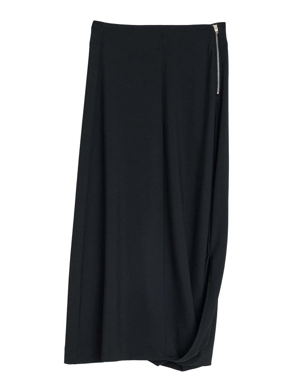 LEMAIRE: ニーレングススカート＆ミディ丈 - 膝丈/ミディスカート - 黒