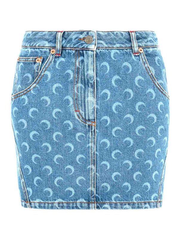 MARINE SERRE: Miniröcke - Minirock - Hellblau