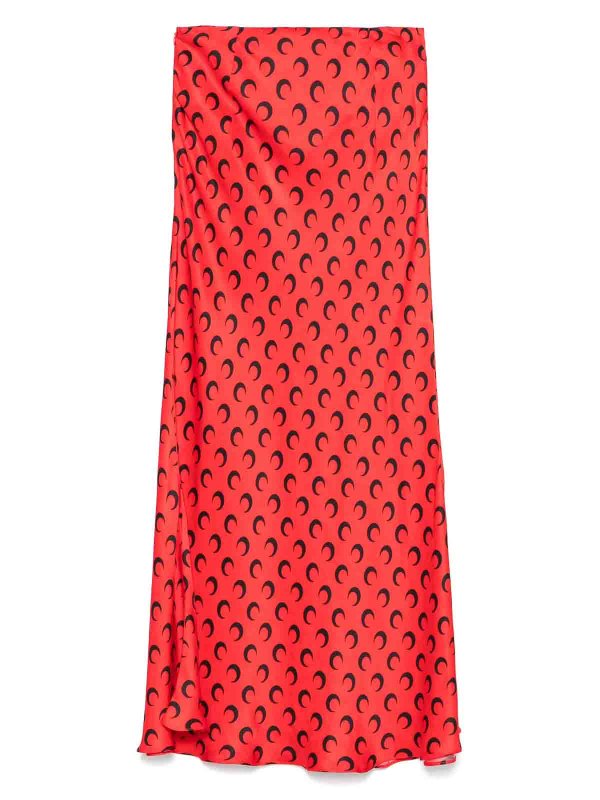 MARINE SERRE: Knielange und Midi Röcke online - Midirock - Rot