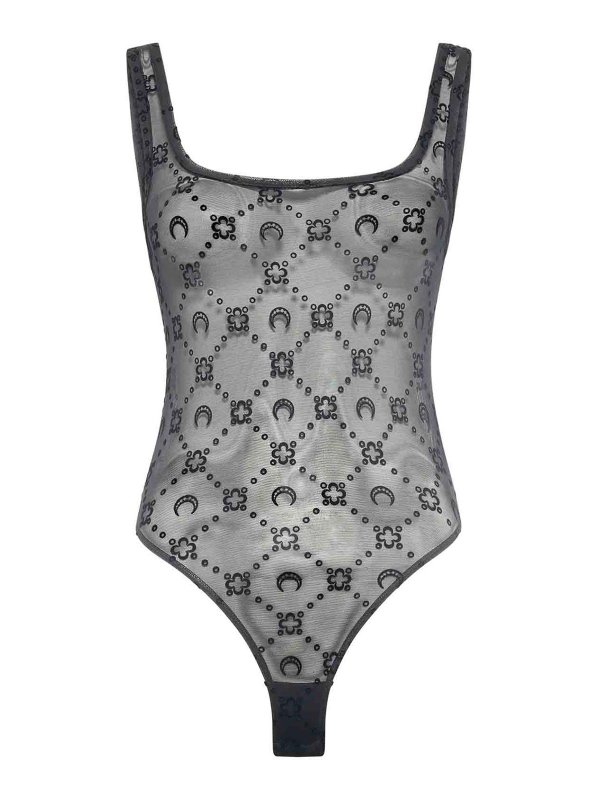 MARINE SERRE: Tops & Débardeurs - Top - Noir