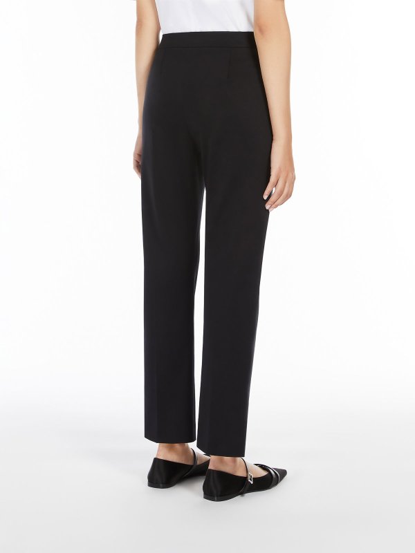 Okra Cotton Satin Trousers shop online: Max Mara