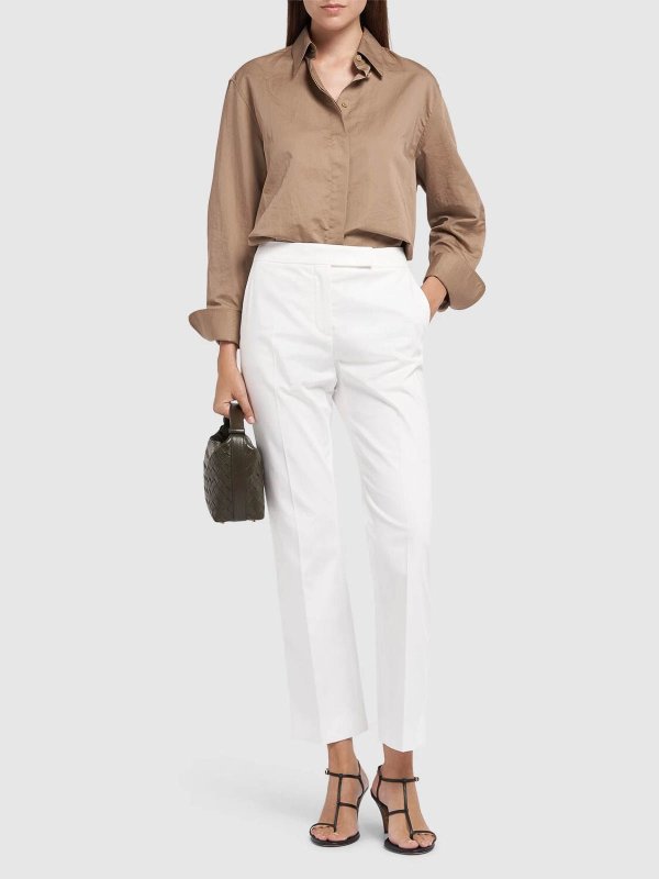 Max Mara: Casual Hosen online - Casual Hose - Weiß