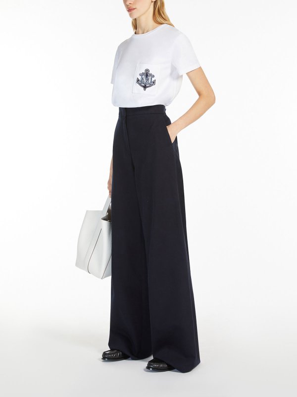 Max Mara: T-shirts online - T-Shirt - Blau