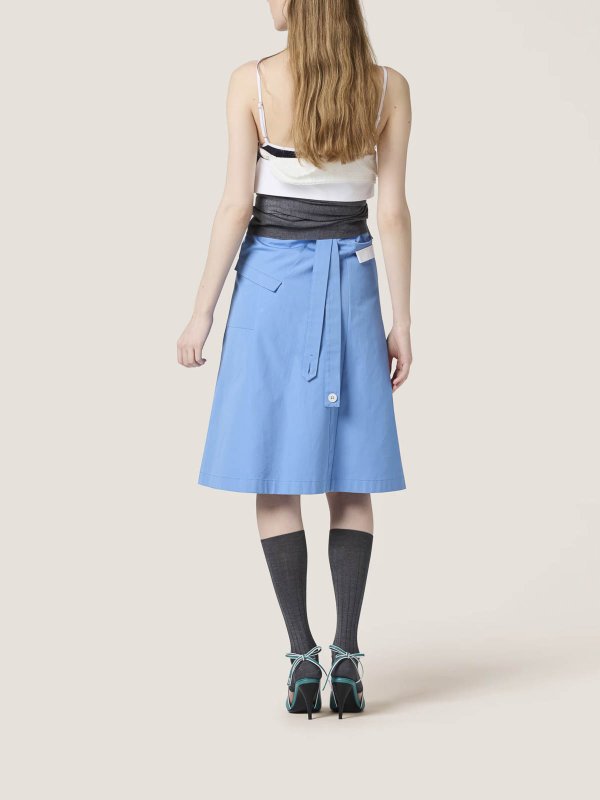 The Best Shops MIU MIU: knee length dresses - Poplin Dress