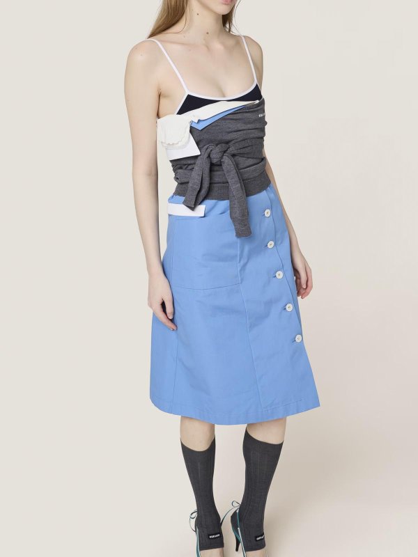 Poplin Dress shop online: MIU MIU