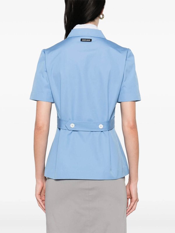 Canvas Shirt shop online: MIU MIU