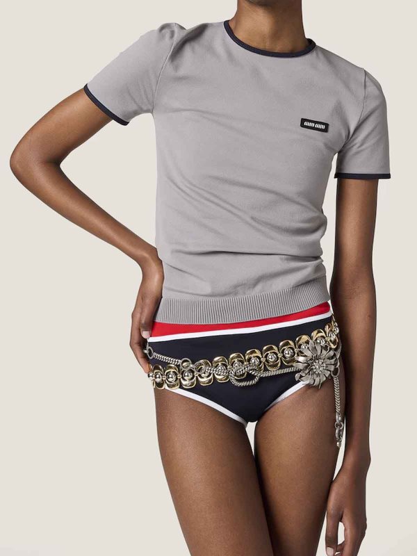 MIU MIU: Swim shorts & swimming trunks online - Technical Knit Swimsuit Bottom