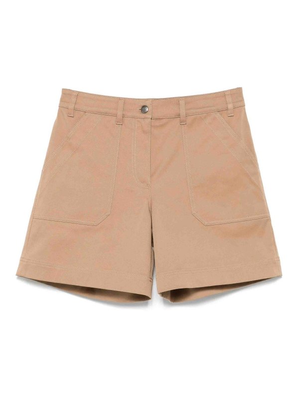 MONCLER: Trousers Shorts - Cotton Gabardine Shorts