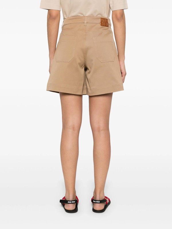 Cotton Gabardine Shorts shop online: MONCLER
