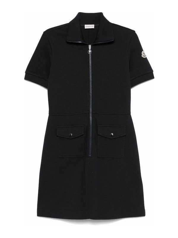 MONCLER: short dresses - Piquet Polo Mini Dress
