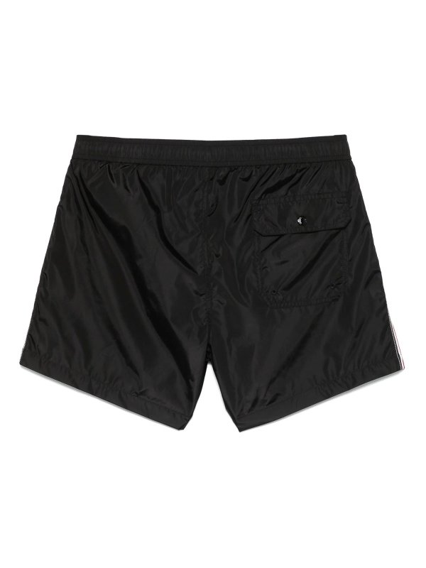 MONCLER: Swim shorts & swimming trunks online - Tricolour-Trimmed Swim Shorts