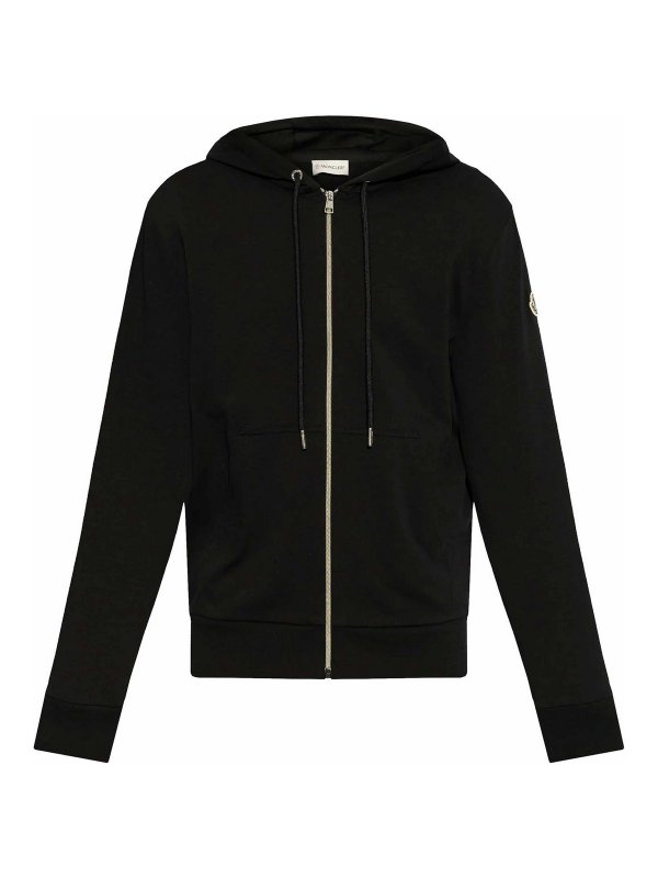 MONCLER: Sweatshirts & Pulls - Sweat-Shirts - Noir