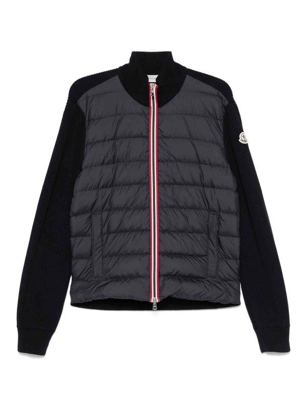 MONCLER: Kurze Daunenjacken - Daunenjacke - Blau