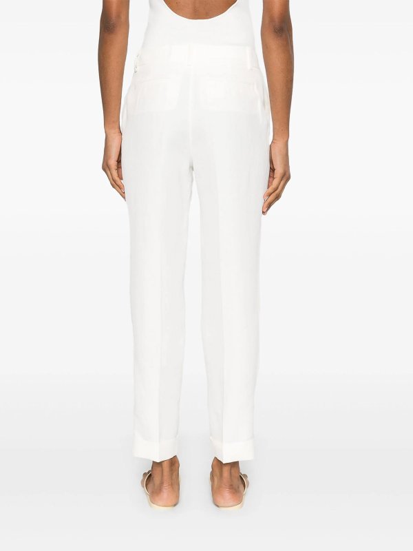 Casual Hose - Weiß shop online: P.A.R.O.S.H.