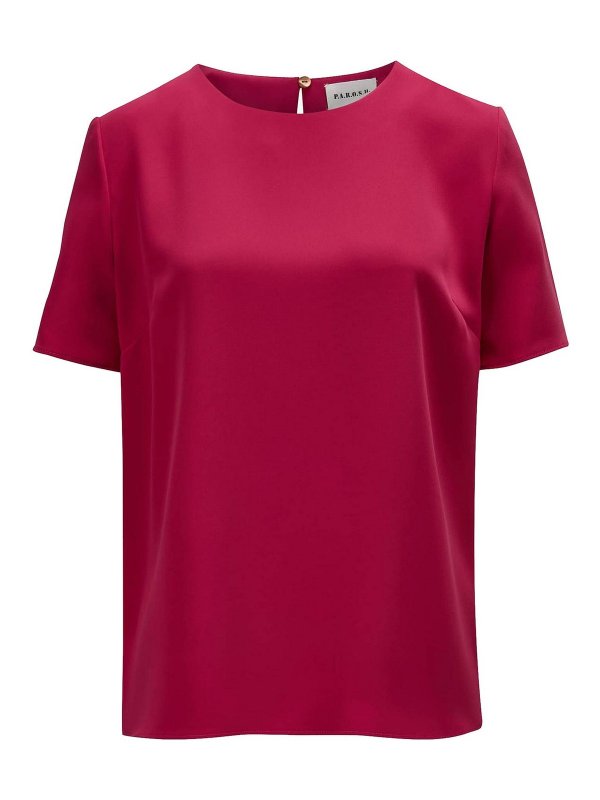 P.A.R.O.S.H.: Blusen - Bluse - Dunkelrot