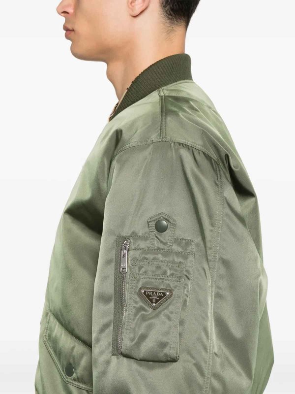 PRADA buy online Triangle-Logo Bomber Jacket