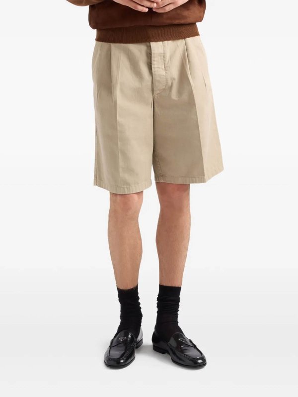 Cotton Bermuda Shorts shop online: PRADA