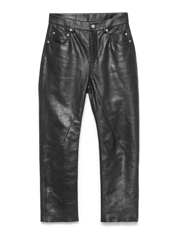 RICK OWENS: カジュアルトラウザー - カジュアルパンツ - 黒