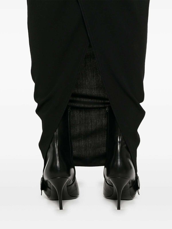 RICK OWENS buy online Langer Rock - Schwarz
