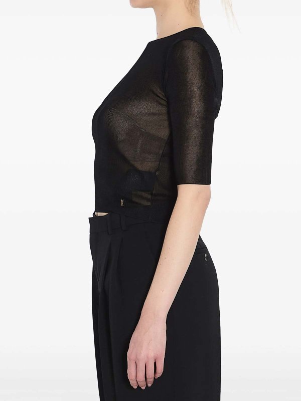 The Best Shops SAINT LAURENT: Tops & Tank tops - Cassandre Cropped Top