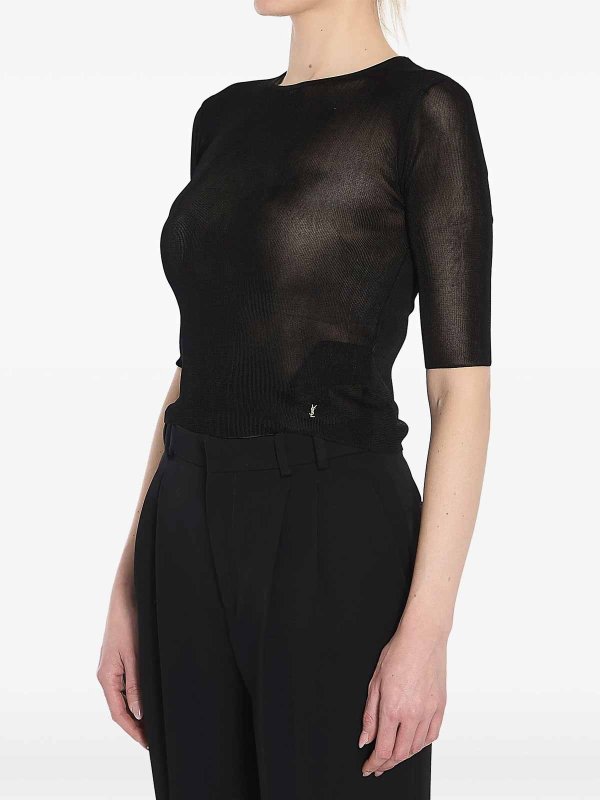 SAINT LAURENT buy online Cassandre Cropped Top
