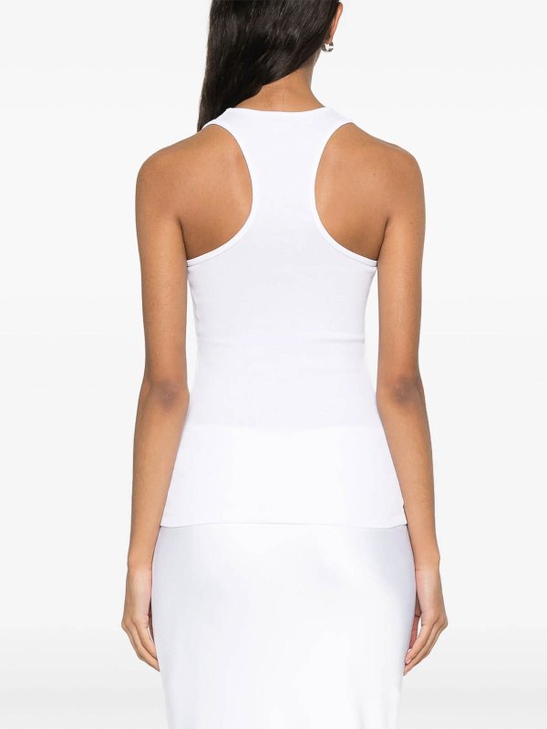 Top canottiera per impronte di testo shop online: STELLA McCARTNEY