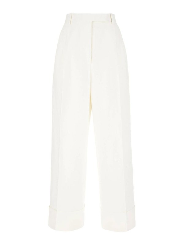THOM BROWNE: casual trousers - High-Waisted Trousers