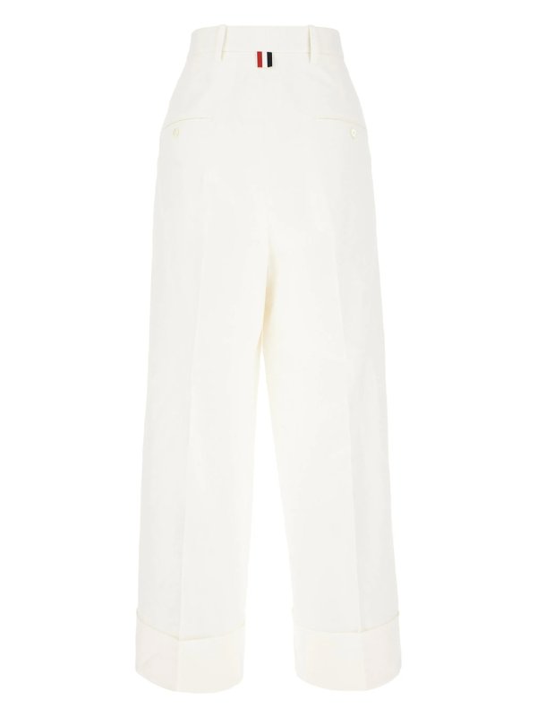 THOM BROWNE: casual trousers online - High-Waisted Trousers