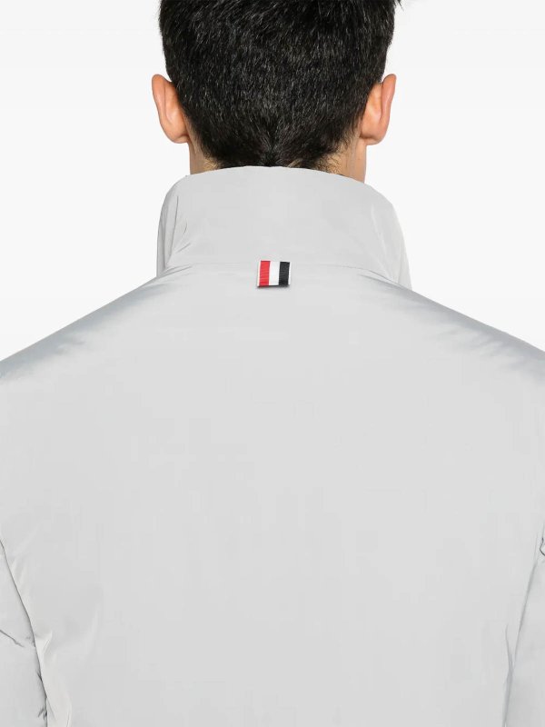 The Best Shops THOM BROWNE: Blouson Rembourré - Gris