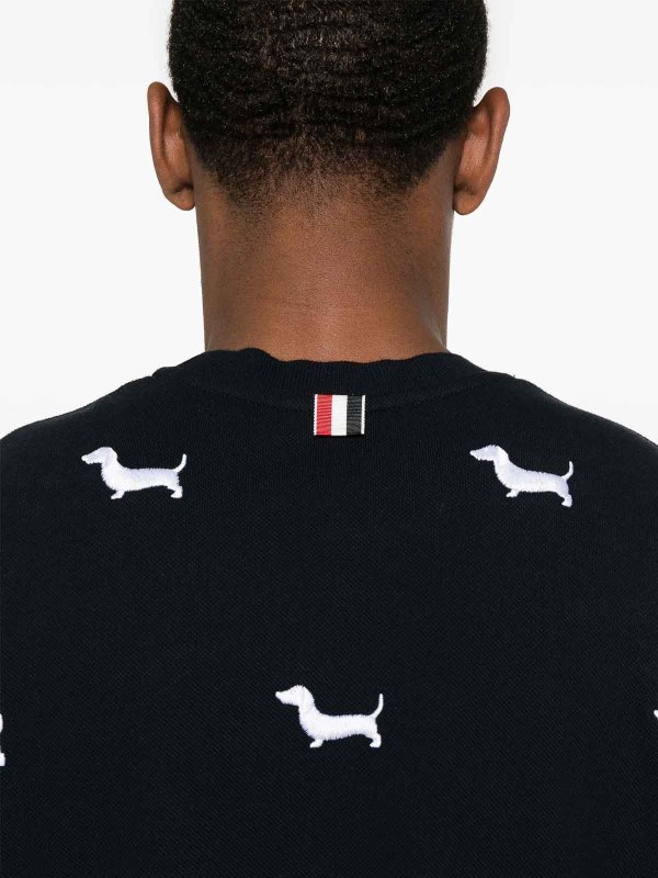 THOM BROWNE buy online Dog-Embroidery T-Shirt