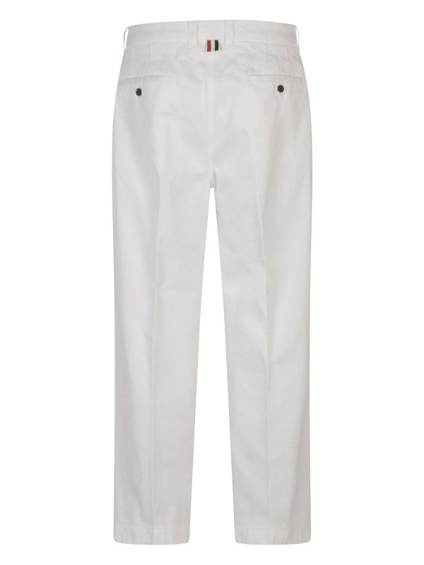 THOM BROWNE: Pantalons casual online - Pantalons Décontractés - Blanc
