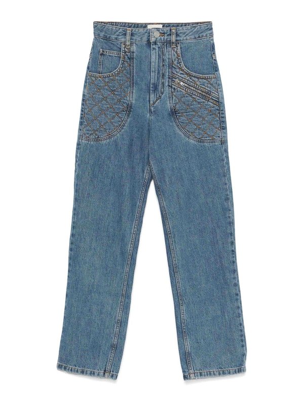 ISABEL MARANT: straight leg jeans - Denim jeans