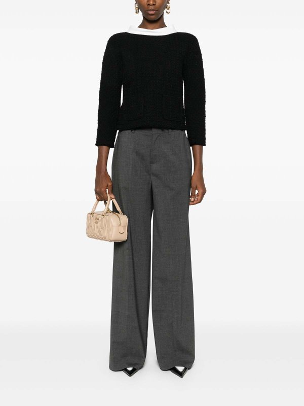 P.A.R.O.S.H.: casual trousers online - Lille Wide-Leg Pants