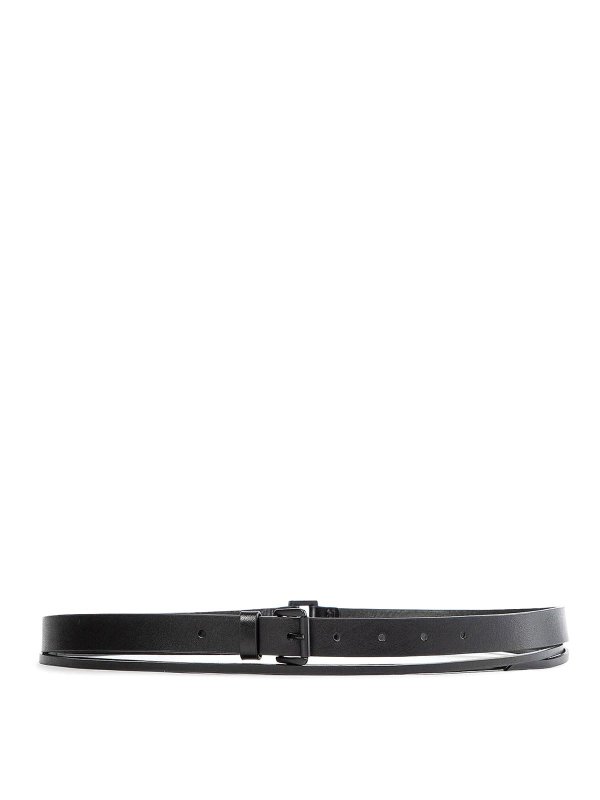 ANN DEMEULEMEESTER: belts - Fina Leather Belt 25 Cm