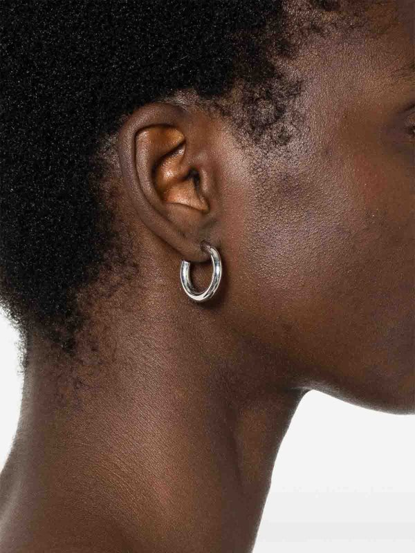LEMAIRE: Earrings online - Sterling Silver Hoop Earrings