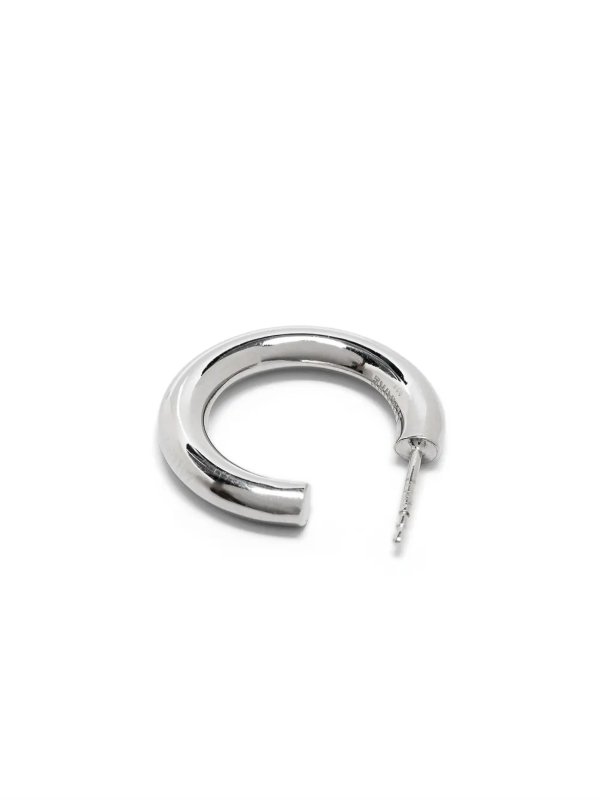 The Best Shops LEMAIRE: Earrings - Sterling Silver Hoop Earrings