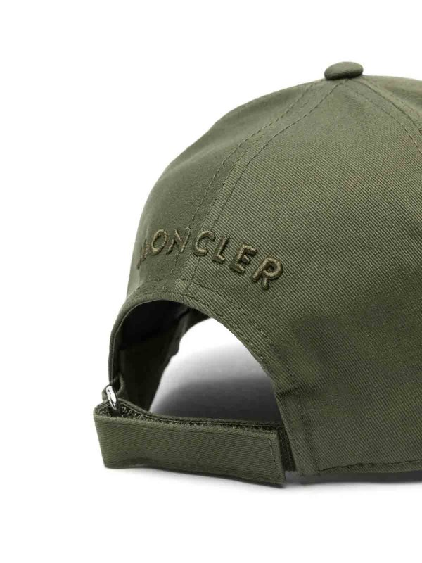 MONCLER: cappelli online - Logo-patch berretto da baseball